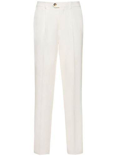 Linen Pleated Pants - BRUNELLO CUCINELLI - Modalova