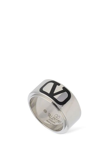 V Logo Signature Band Ring - VALENTINO GARAVANI - Modalova