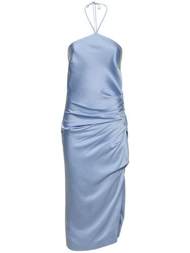 Hansel Halter Neck Satin Midi Dress - SIMKHAI - Modalova