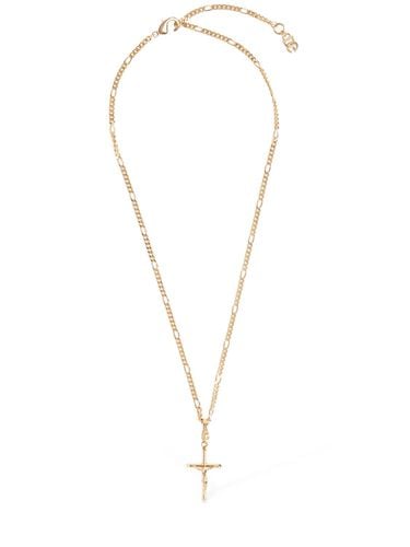 Plated Cross Pendant Necklace - DOLCE & GABBANA - Modalova