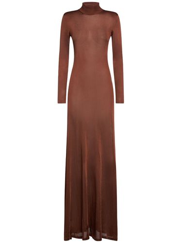 Compact Slinky Viscose Long Dress - TOM FORD - Modalova