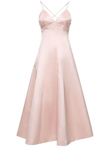 Duchess Crisscross Satin Midi Dress - PHILOSOPHY DI LORENZO SERAFINI - Modalova