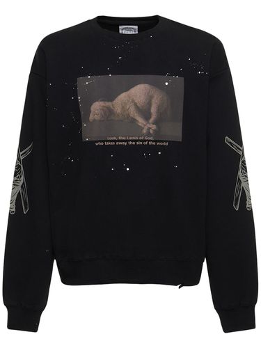 Sacrifice Vintage Cotton Crew Sweatshirt - SOMEIT - Modalova