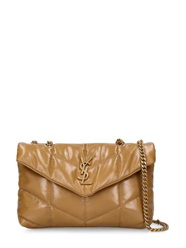 Mini Toy Puffer Leather Shoulder Bag - SAINT LAURENT - Modalova