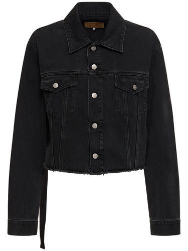 Asymmetric Cotton Denim Jacket - MM6 MAISON MARGIELA - Modalova