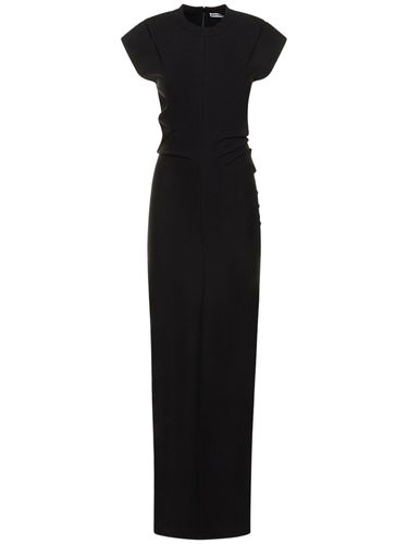 Drop Shoulder Cotton Blend Maxi Dress - ALEXANDER WANG - Modalova