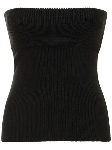 Ribbed Wool Tube Top - ALEXANDER WANG - Modalova