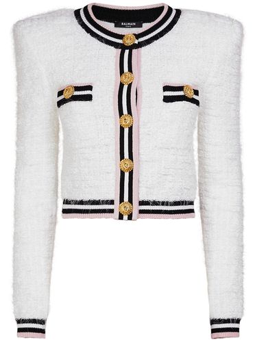 Giacca Maze In Misto Viscosa Monogram - BALMAIN - Modalova