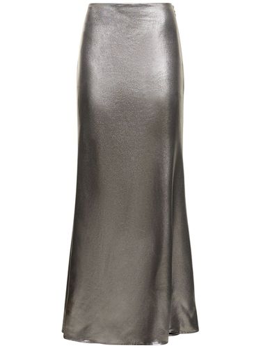 Metallic Draped Maxi Skirt - ROTATE - Modalova