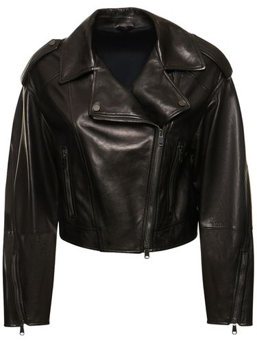 Leather Biker Jacket - BRUNELLO CUCINELLI - Modalova