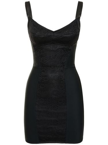 Satin Corset Mini Dress - DOLCE & GABBANA - Modalova