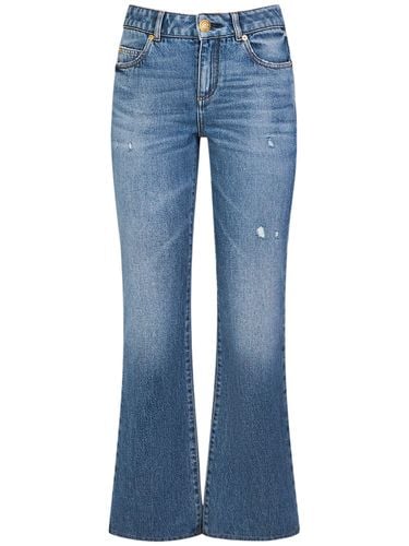 Ausgestellte Jeans Aus Baumwolldenim - BALMAIN - Modalova