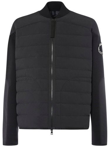 Strickjacke Aus Baumwolle Und Technostoff „cny“ - MONCLER - Modalova