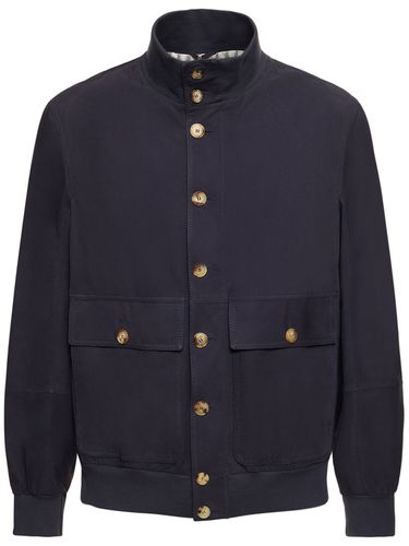 Suede Bomber Jacket - BRUNELLO CUCINELLI - Modalova