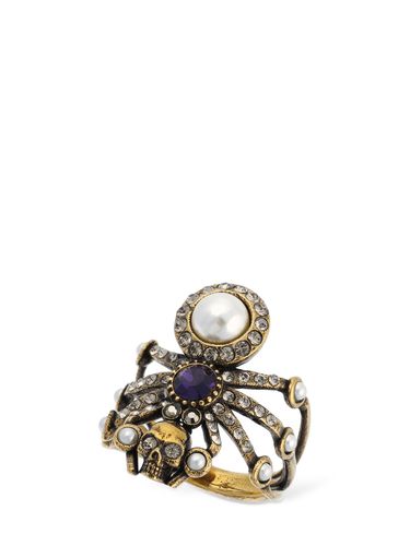 Anello Spider In Ottone - ALEXANDER MCQUEEN - Modalova