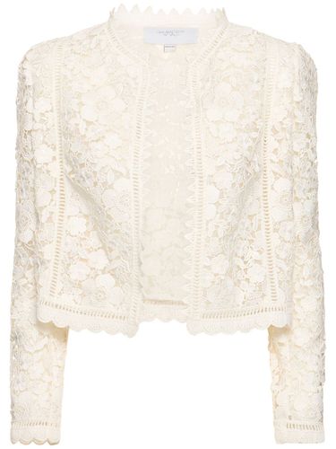 Flower Macramé Cotton Jacket - GIAMBATTISTA VALLI - Modalova