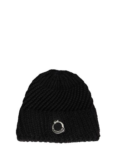 Cny Wool Blend Tricot Beanie - MONCLER - Modalova