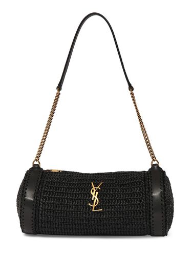 Small Cassandre Raffia Shoulder Bag - SAINT LAURENT - Modalova