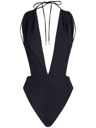 Nylon Blend One Piece Swimsuit - SAINT LAURENT - Modalova