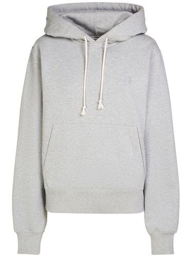 Sudadera De Algodón Con Bordado - SAINT LAURENT - Modalova