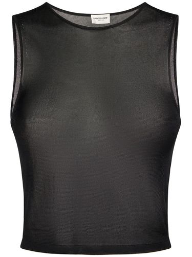 Tank Top De Viscosa - SAINT LAURENT - Modalova