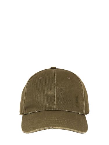 Washed Denim Hat - SAINT LAURENT - Modalova