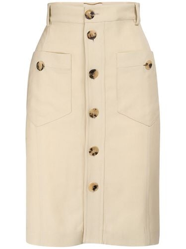 Saharan Viscose Skirt - SAINT LAURENT - Modalova