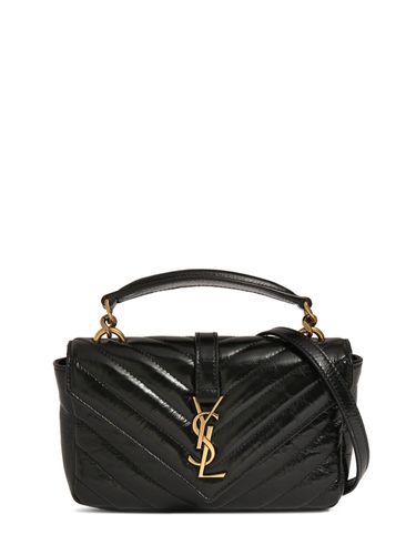 Mini College Leather Shoulder Bag - SAINT LAURENT - Modalova