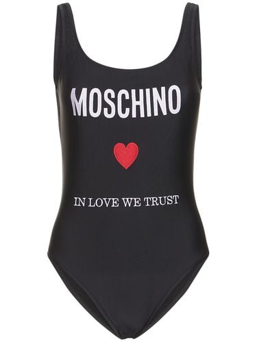 Logo Lycra One Piece Swimsuit - MOSCHINO - Modalova