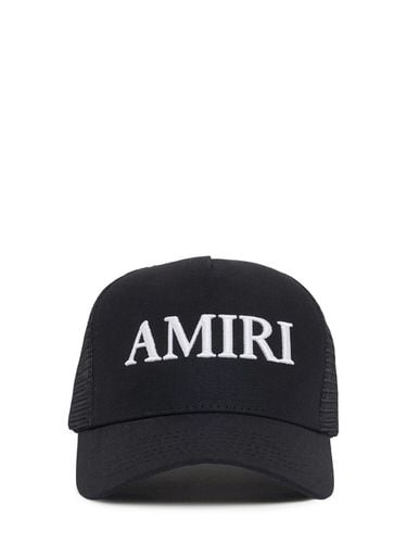 Logo Cotton Canvas Trucker Hat - AMIRI - Modalova