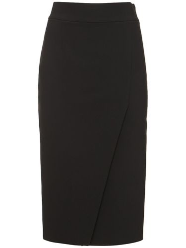 Gonna Midi In Crepe Stretch - MOSCHINO - Modalova