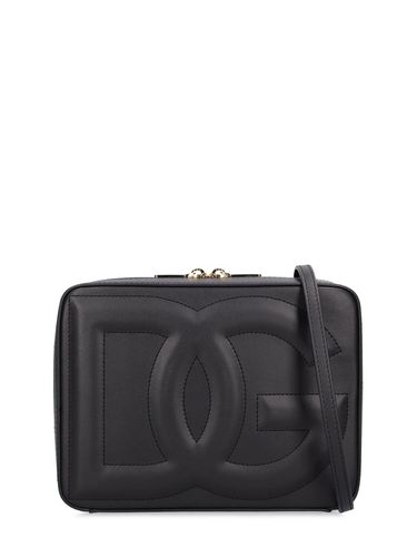 Large Logo Leather Camera Bag - DOLCE & GABBANA - Modalova