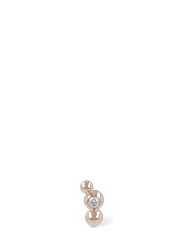 Kt & Diamond Bollicine Mono Earring - DODO - Modalova