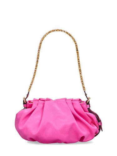 Mini Satin Bag W/crystal Logo - MOSCHINO - Modalova