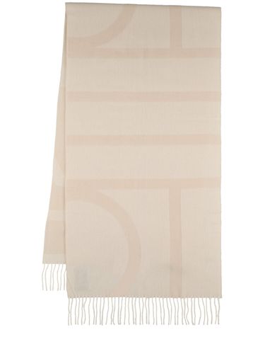 Monogram Jacquard Wool Scarf - TOTEME - Modalova