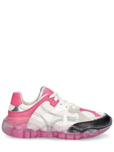 Sneakers In Mesh E Pelle - MOSCHINO - Modalova