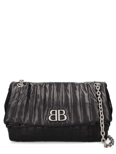 Medium Monaco Leather Shoulder Bag - BALENCIAGA - Modalova