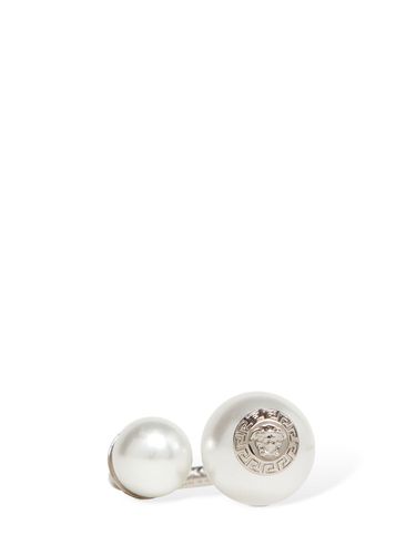 Faux Pearl Ring - VERSACE - Modalova