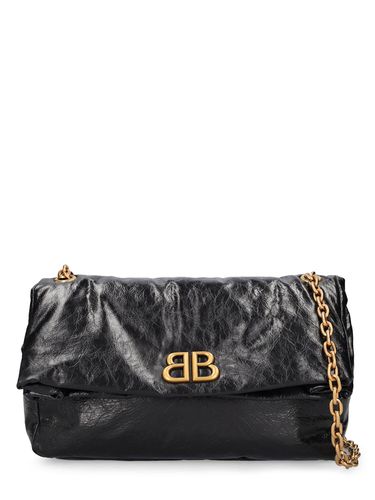 Medium Monaco Leather Shoulder Bag - BALENCIAGA - Modalova