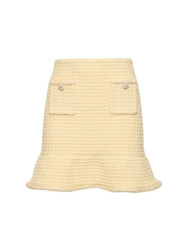 Textured Knit Mini Skirt - SELF-PORTRAIT - Modalova