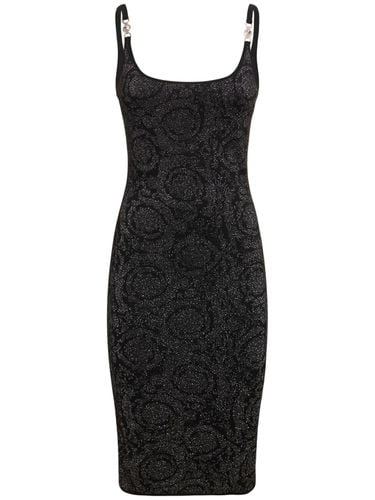 Barocco Knit Dress - VERSACE - Modalova