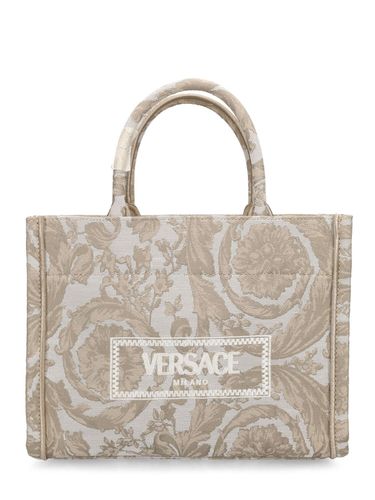 Small Barocco Jacquard Tote Bag - VERSACE - Modalova