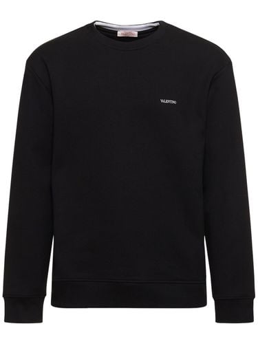 Logo Cotton Sweatshirt - VALENTINO - Modalova