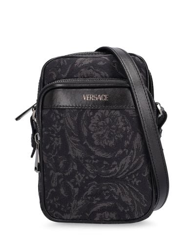 Barocco Jacquard Canvas Crossbody Bag - VERSACE - Modalova