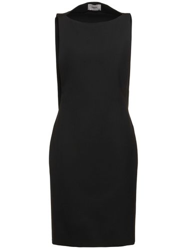 Open Back Crepe Midi Dress W/cape - COPERNI - Modalova