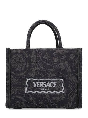 Small Barocco Jacquard Tote Bag - VERSACE - Modalova