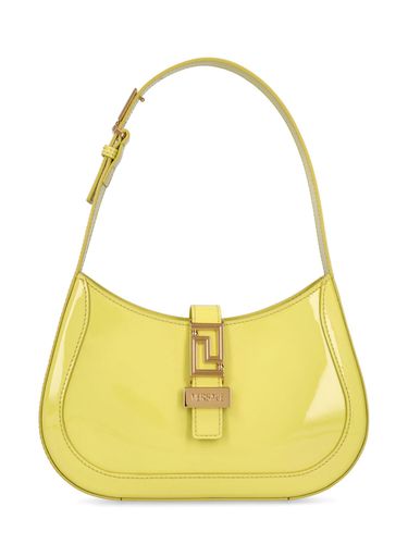 Small Leather Hobo Bag - VERSACE - Modalova