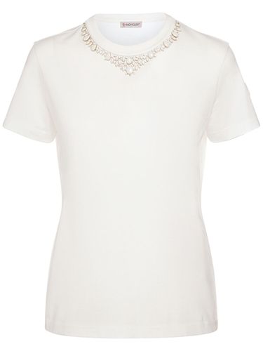 Cotton Jersey T-shirt - MONCLER - Modalova