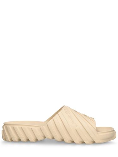 Exploration Rubber Slide Sandals - OFF-WHITE - Modalova