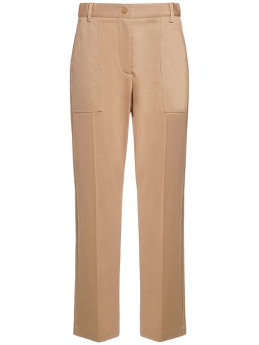 Cotton Gabardine Pants - MONCLER - Modalova